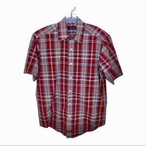 Nautica Plaid S/S Dress Shirt Sz S